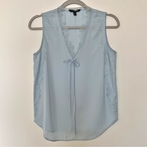 Banana Republic Lace Satin Sleeveless Blouse